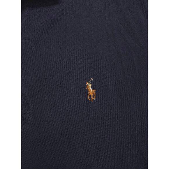 Polo by Ralph Lauren Collared Short Sleeve Polo Shirt Mens Size XL Navy Blue - Picture 4 of 9